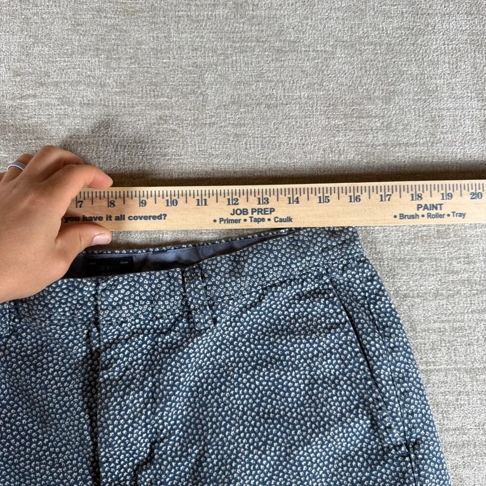 NEW J. Crew‎ Shorts Mens 32/10.5 Blue Floral Print Cotton Casual Style E6137